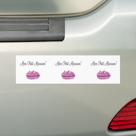 Mon Petit Macaron Bumpersticker (Op auto)