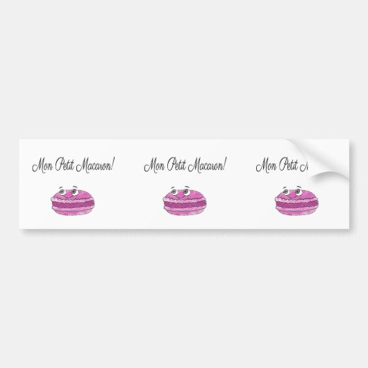 Mon Petit Macaron Bumpersticker (Voorkant)