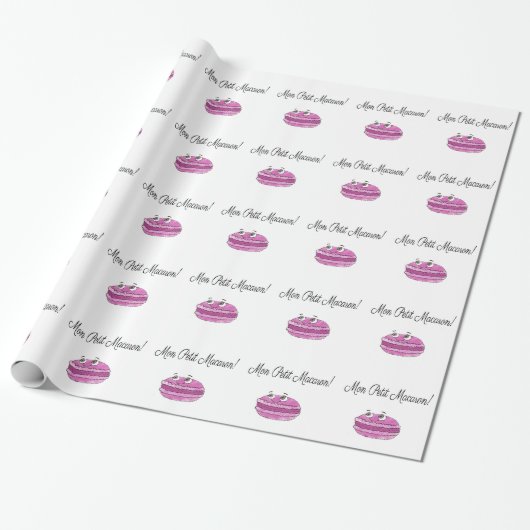 Mon Petit Macaron Cadeaupapier (Uitgerold)