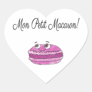 Mon Petit Macaron Hart Sticker