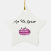 Mon Petit Macaron Keramisch Ornament (Voorkant)