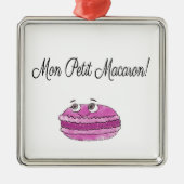 Mon Petit Macaron Metalen Ornament (Voorkant)