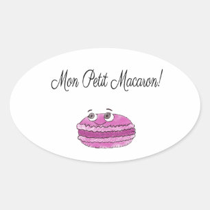Mon Petit Macaron Ovale Sticker