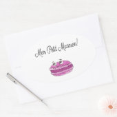 Mon Petit Macaron Ovale Sticker (Envelop)