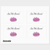 Mon Petit Macaron Rechthoekige Sticker (Vel)