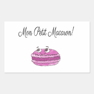 Mon Petit Macaron Rechthoekige Sticker