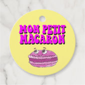 Mon Petit Macaron Retro Groovy Bedankjes Labels (Voorkant)