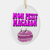 Mon Petit Macaron Retro Groovy Keramisch Ornament (Rechts)