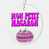 Mon Petit Macaron Retro Groovy Keramisch Ornament (Links)