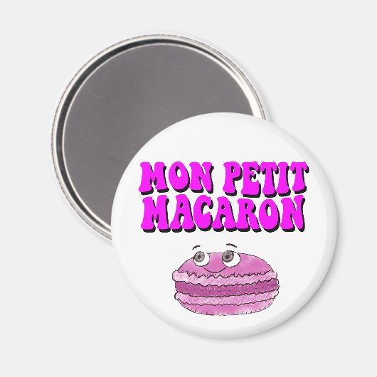 Mon Petit Macaron Retro Groovy Magneet (Voorkant / Achterkant)
