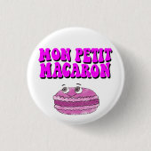 Mon Petit Macaron Retro Groovy Ronde Button 3,2 Cm (Voorkant)