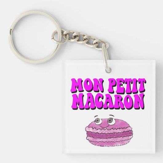 Mon Petit Macaron Retro Groovy Sleutelhanger (voorkant)