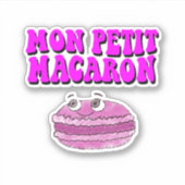 Mon Petit Macaron Retro Groovy Sticker (Voorkant)