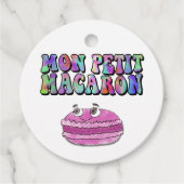 Mon Petit Macaron Retro Tie Dye Groovy Bedankjes Labels (Voorkant)