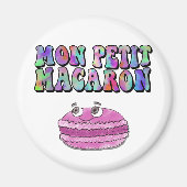 Mon Petit Macaron Retro Tie Dye Groovy Magneet (Voorkant)