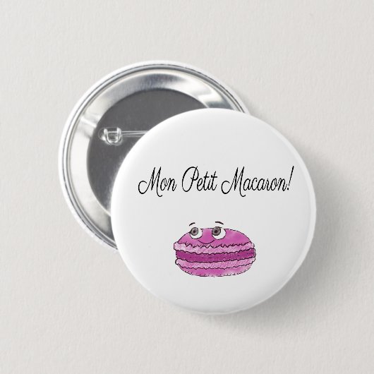 Mon Petit Macaron Ronde Button 5,7 Cm (Voorkant /achterkant)