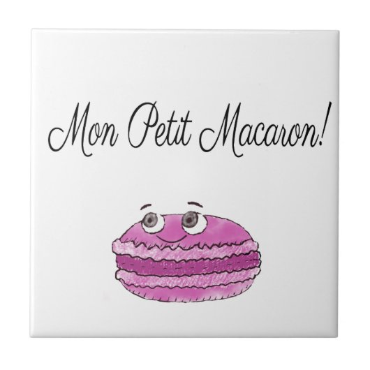 Mon Petit Macaron Tegeltje (Voorkant)