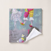 Mon petite coeur dans ce baiser 2 bad handdoek (Wasdoekje)