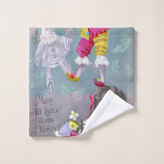 Mon petite coeur dans ce baiser 2 bad handdoek (Wasdoekje)