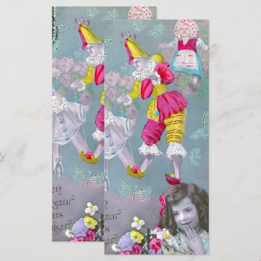 Mon petite coeur dans ce baiser 2 Bladwijzer Menu (Voorkant / Achterkant)