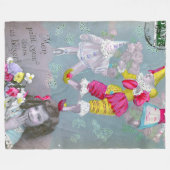 Mon petite coeur dans ce baiser 2 fleece deken (Voorkant (Horizontaal))