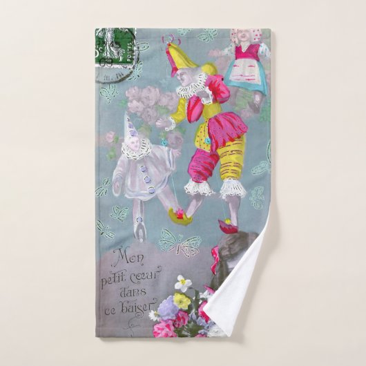 Mon petite coeur dans ce baiser 2 handdoek (Handdoek)