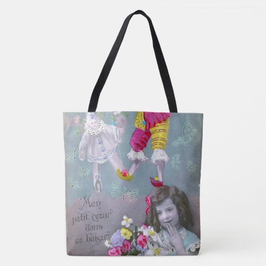 Mon petite coeur dans ce baiser 2 tote bag (Voorkant)