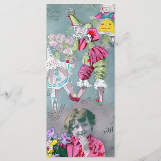 Mon petite coeur dans ce baiser Bladwijzer Menu (Achterkant)