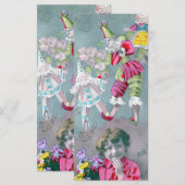 Mon petite coeur dans ce baiser Bladwijzer Menu (Voorkant / Achterkant)