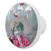 Mon petite coeur dans ce baiser keramische knop (Rechts)