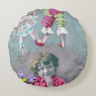 Mon petite coeur dans ce baiser rond kussen