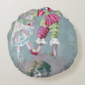 Mon petite coeur dans ce baiser rond kussen (Achterkant)