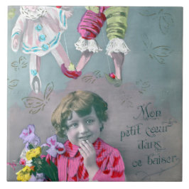 Mon petite coeur dans ce baiser tegeltje