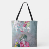 Mon petite coeur dans ce baiser tote bag (Achterkant)