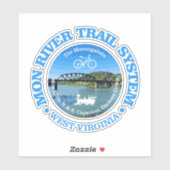 Mon River Trail Systeem (fietsen c) Sticker (Vel)