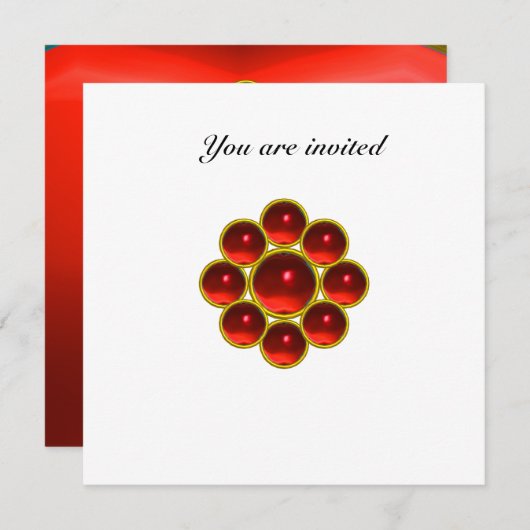 MON robijnrood wit Kaart (Voorkant / Achterkant)