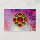 MON RUBY, AGATA helder rood paars goud Visitekaartje (Achterkant)