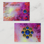 MON SAPPHIRE AGATA, helder rood paars vioolblauw Visitekaartje (Voorkant / Achterkant)