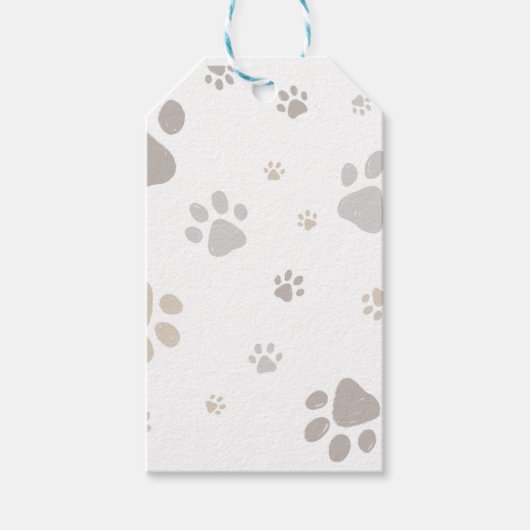 Mon Toutou French Dog Birthday Party Napkins Cadeaulabel (Voorkant)