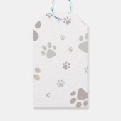 Mon Toutou French Dog Birthday Party Napkins Cadeaulabel (Achterkant)