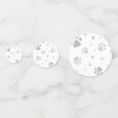 Mon Toutou French Dog Birthday Party Napkins Confetti (Achterkanten)