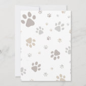 Mon Toutou French Inspired Dog Birthday Invitation Kaart (Achterkant)