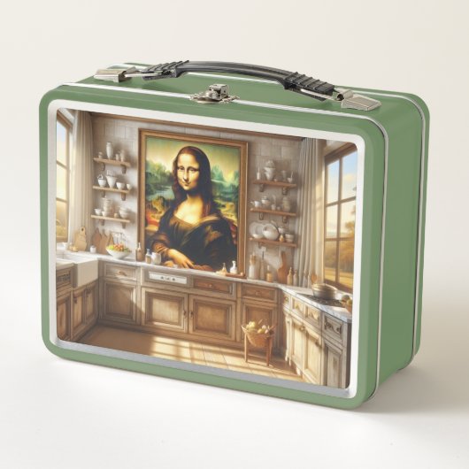 Mona afbeelding is in een keuken (Voorkant)