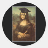 Mona Afstuderen Ronde Sticker (Voorkant)