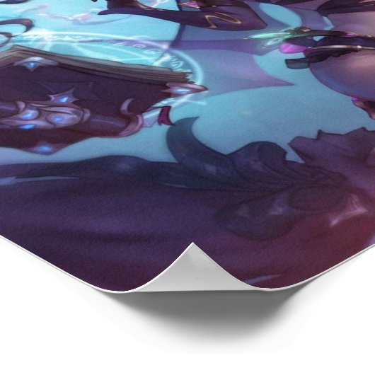 Mona als heks Genshin Impact Poster (Hoek)