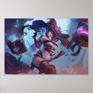 Mona als heks Genshin Impact Poster