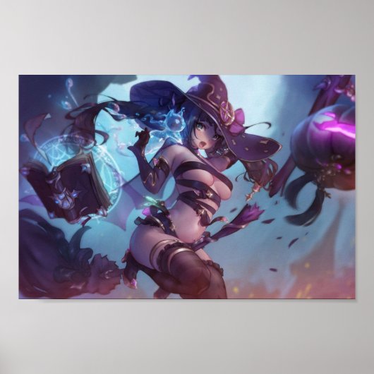 Mona als heks Genshin Impact Poster (Voorkant)