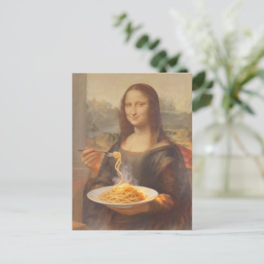 Mona and her Spaghetti Briefkaart (Staand voorkant)