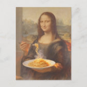 Mona and her Spaghetti Dinner Briefkaart (Voorkant)
