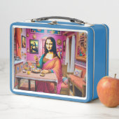 Mona die Indiase voedingsmiddelen eet in het India (In situ)